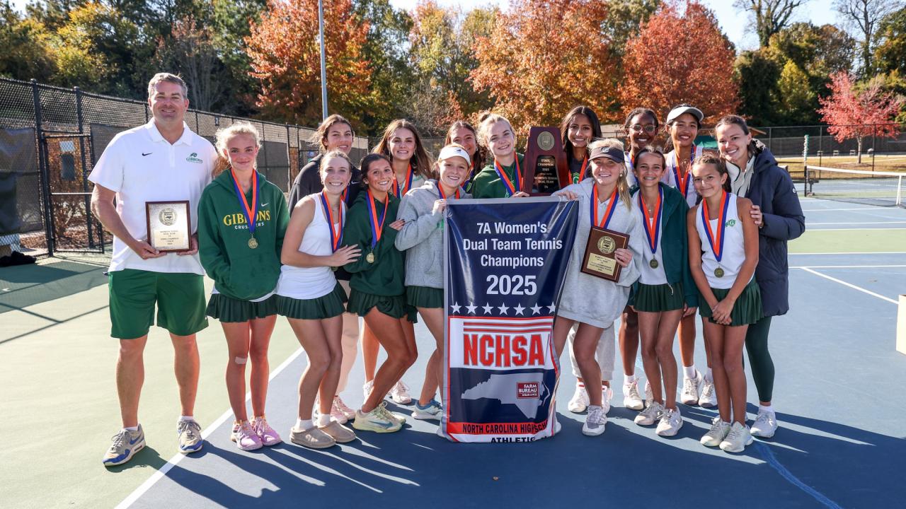 Gibbons Girls Tennis Dominates to Win State Title