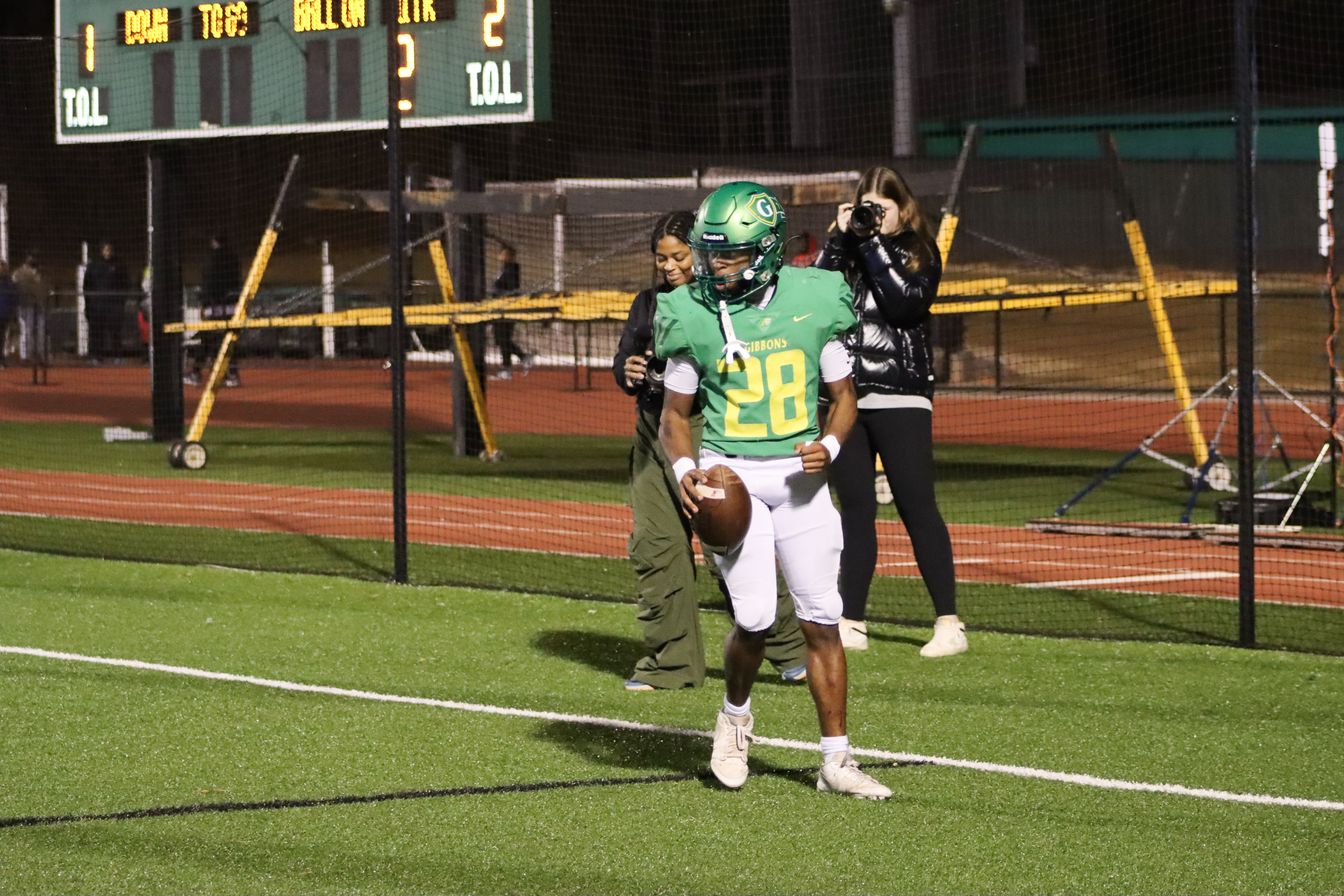 Gibbons Football To Play 'Final 4' Game on Thursday