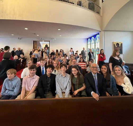 The Sophomore Class annual visit to the Greek Orthodox Church